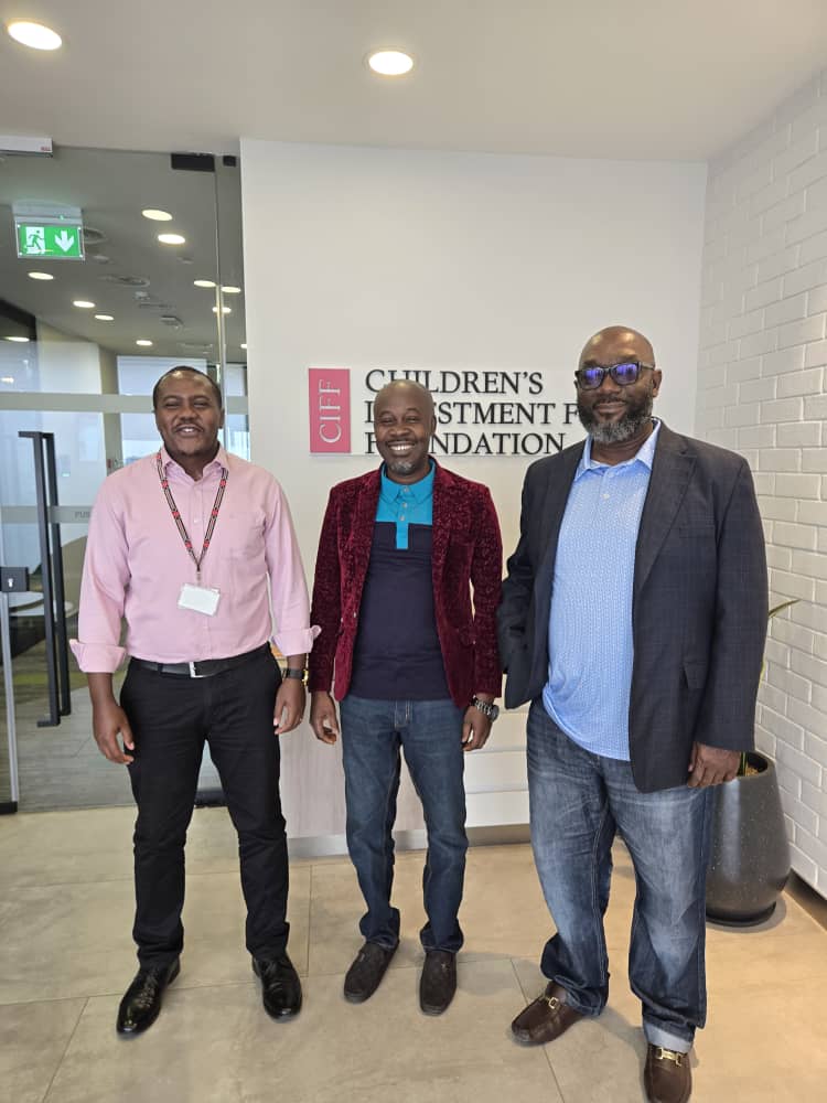 AYA Collective leadership at the Children's Investment Fund Foundation office in Nairobi